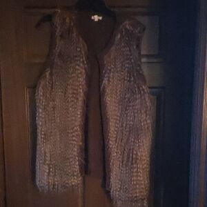 Eyeshadow Brown Faux Fur Vest